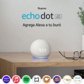 Echo Dot (4ta Gen) - con reloj y Alexa en oferta. Para más descuentos y promociones visita Promodromo